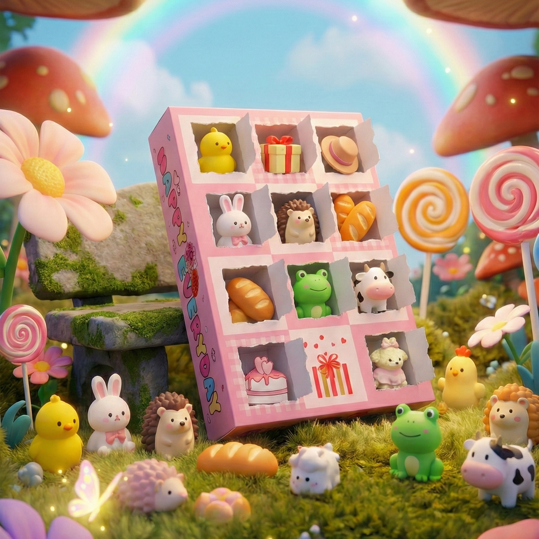 Surprise LOVE Box – 12 Mini Squishies Inside! (Free Shipping)