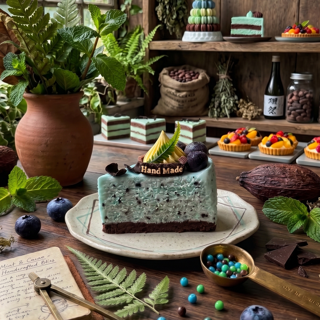BLUEBERRY MINT CAKE Squishy