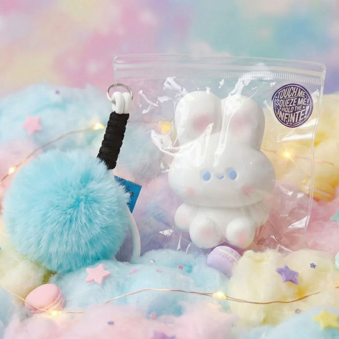 Squishy PATTE DE LAPIN BRILLANTE
