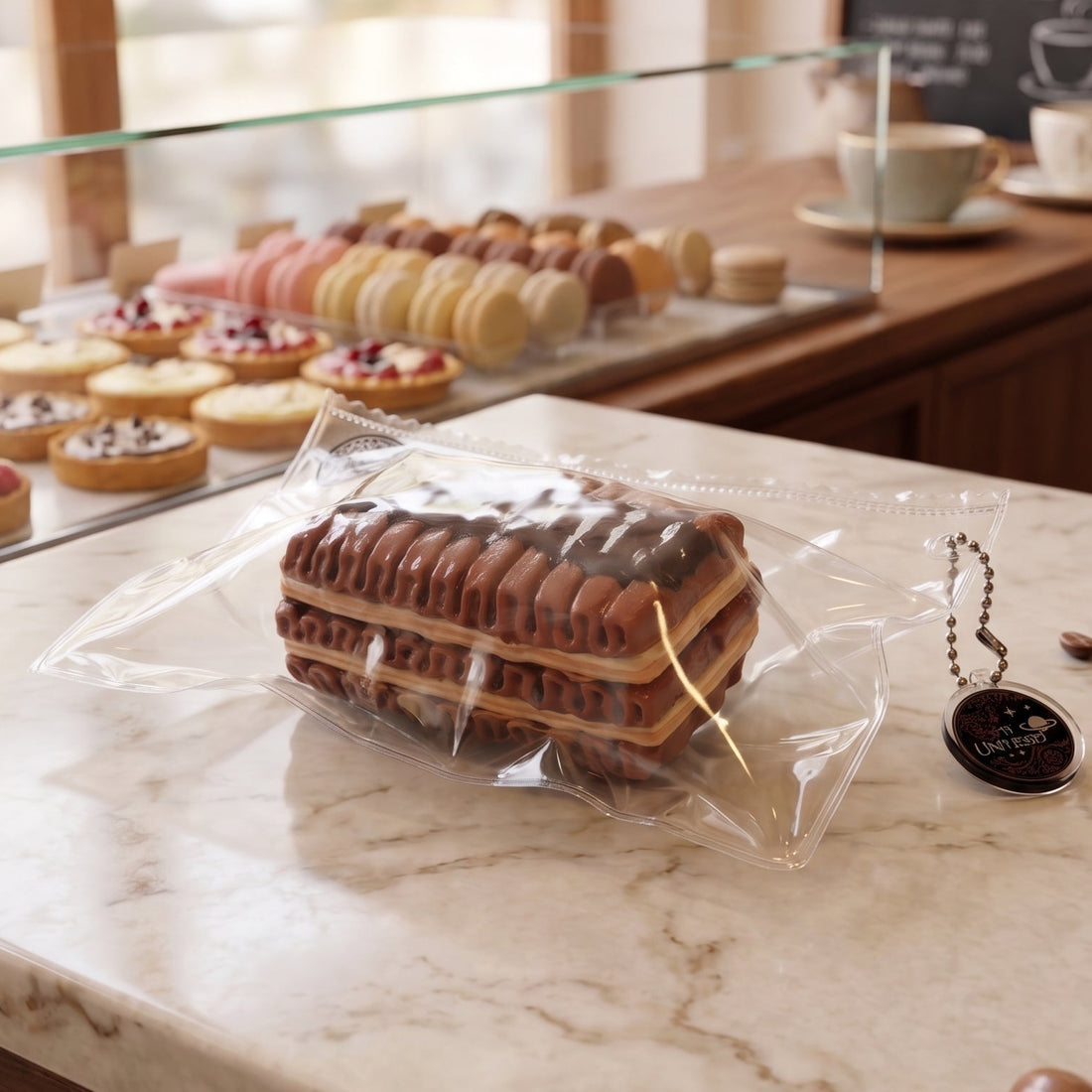 CHOCOLATE NAPOLITAIN CAKE squishy