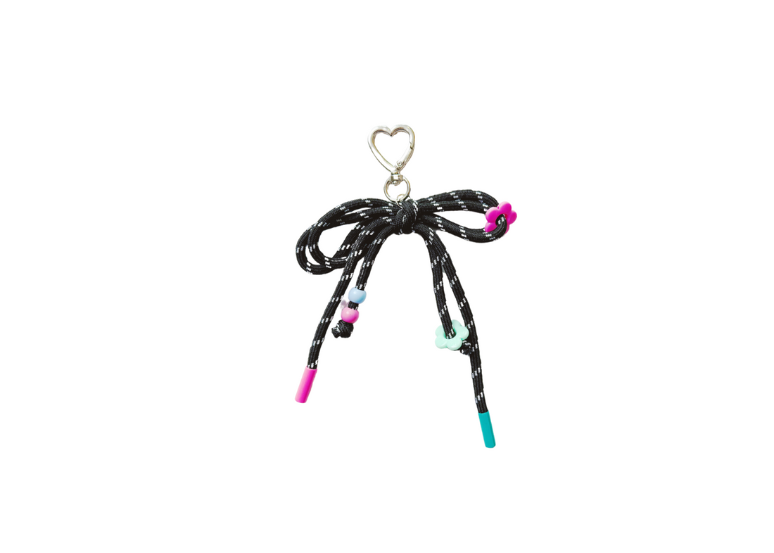 Colorful Bead Bow Strap Charm