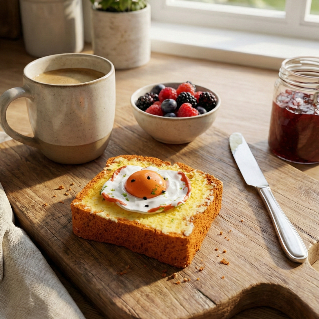 GOLDEN MORNING EGG TOAST Squishy