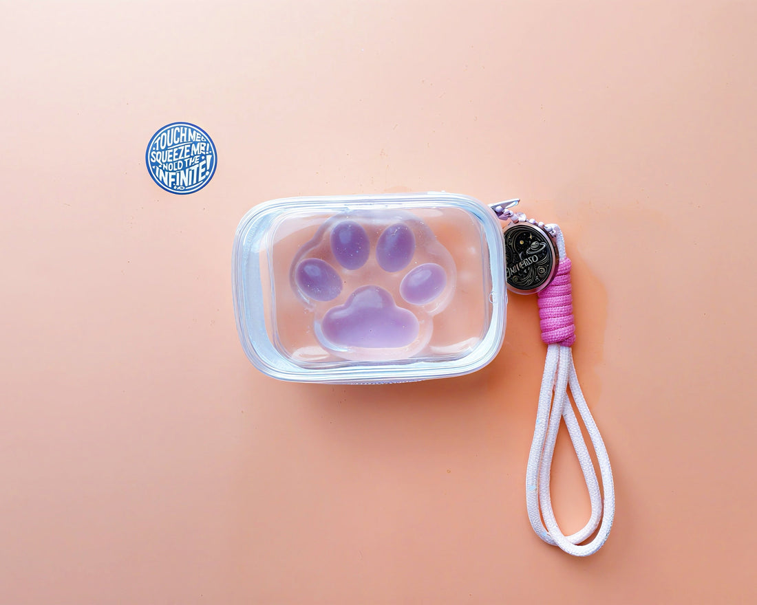 CRYSTAL PURPLE PAW squishy