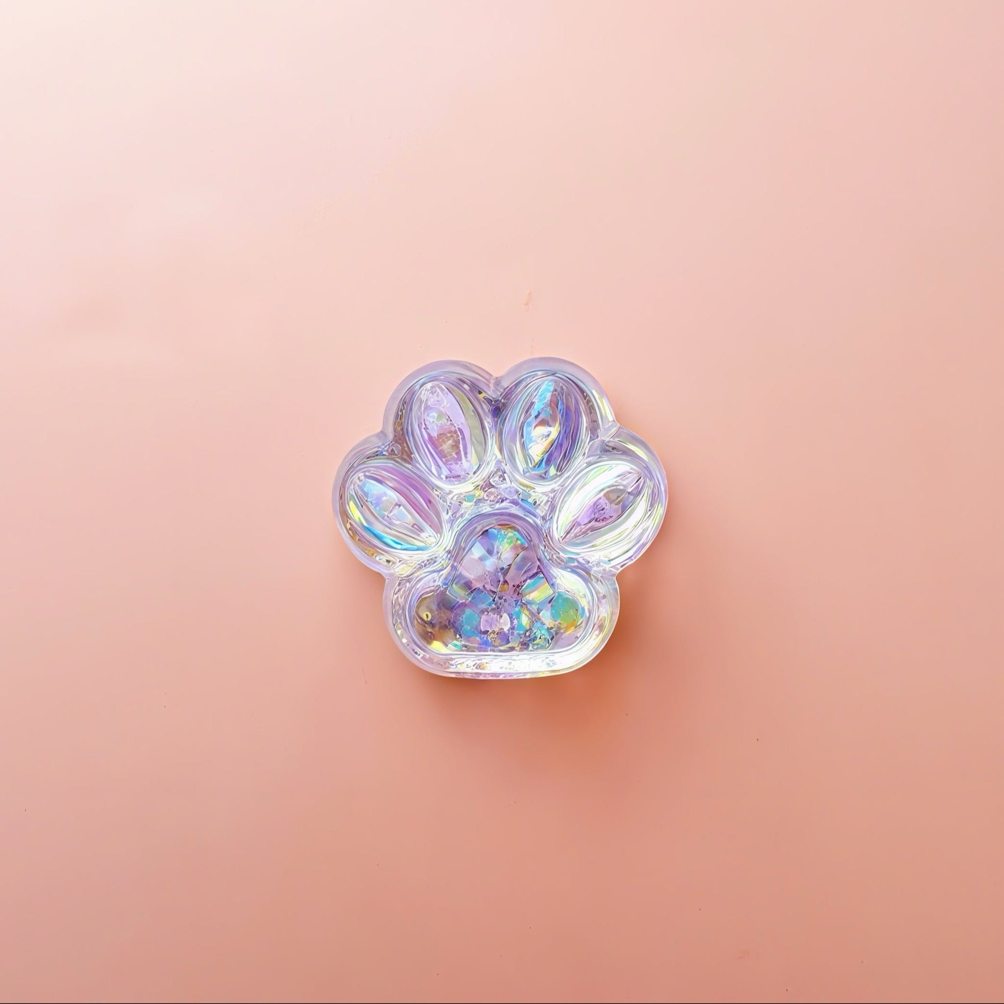 GLITTER PURPLE PAW Squishy