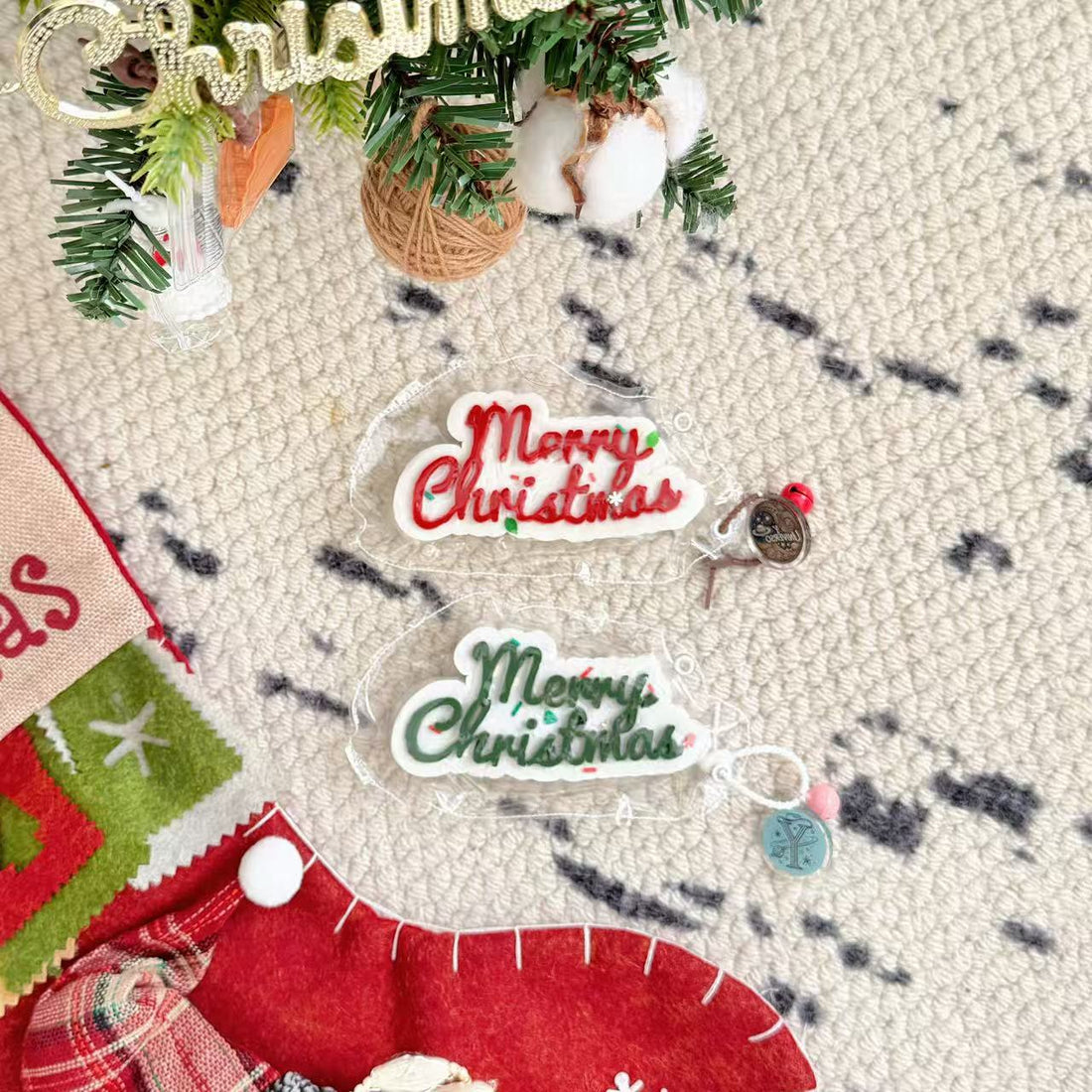 MERRY CHRISTMAS Squishy (Red & Green Versions)