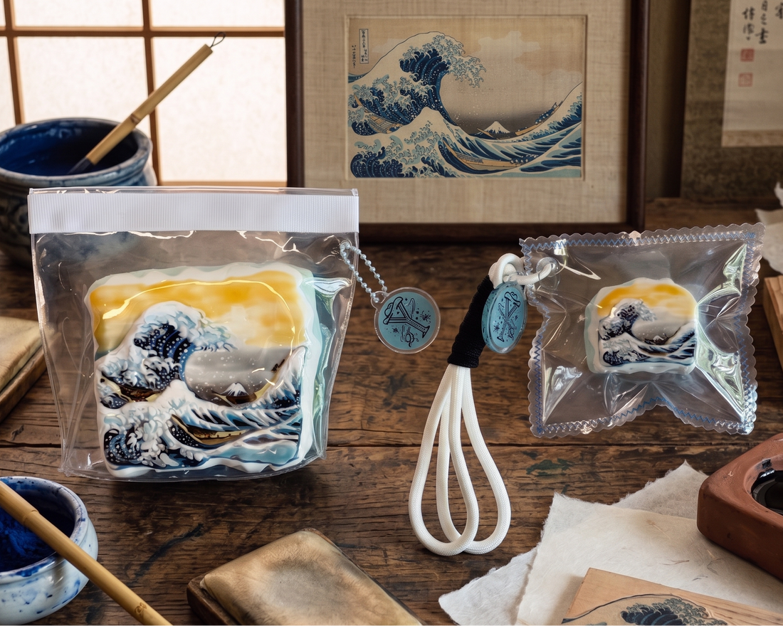 THE GREAT WAVE, After Katsushika Hokusai - Handcrafted Art Squishy