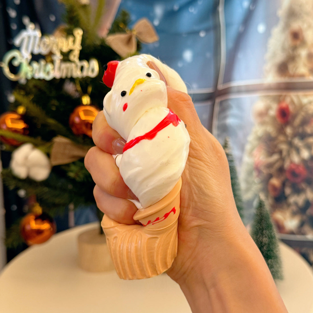 Christmas SNOWMAN SUNDAE Squishy